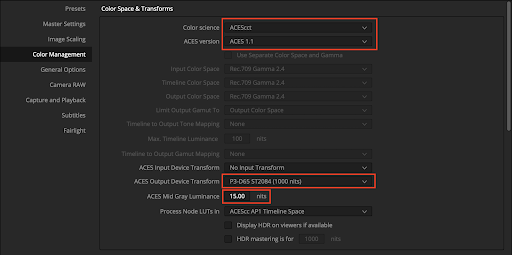 Netflix 色彩管理工作流:ACES+达芬奇