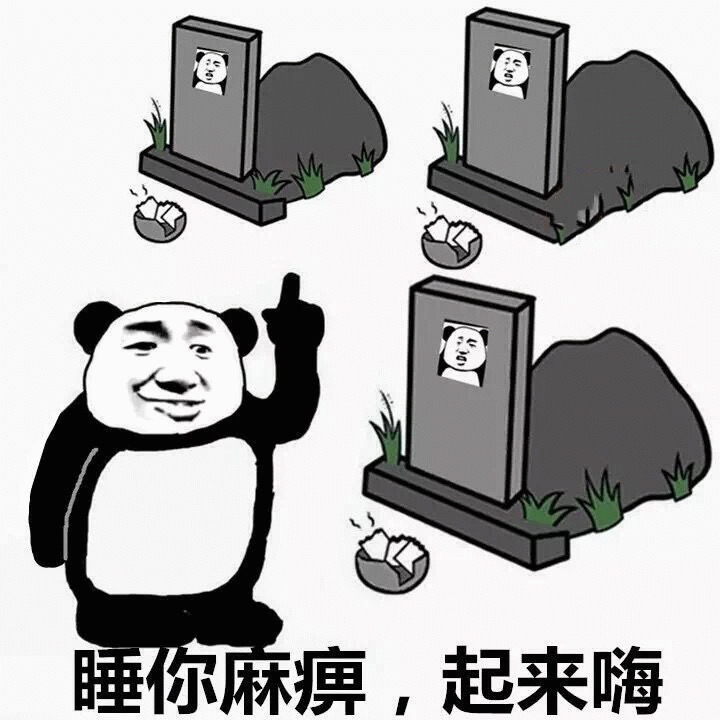 睡你麻痹起来嗨表情包,坟头系列