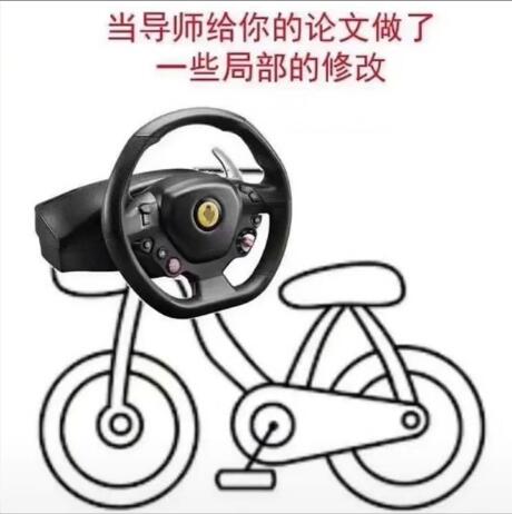 当导师给你的论文做了一些局部的修改(自行车版)
