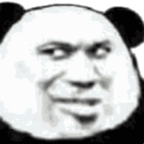 熊猫头流鼻血拿纸巾擦掉动态