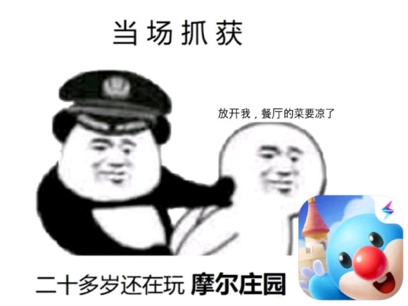 摩尔庄园表情包,在摩尔庄园不穿衣服被抓了
