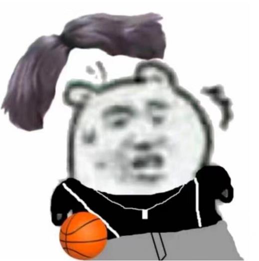 蔡徐坤打篮球表情包(头发惊掉了)