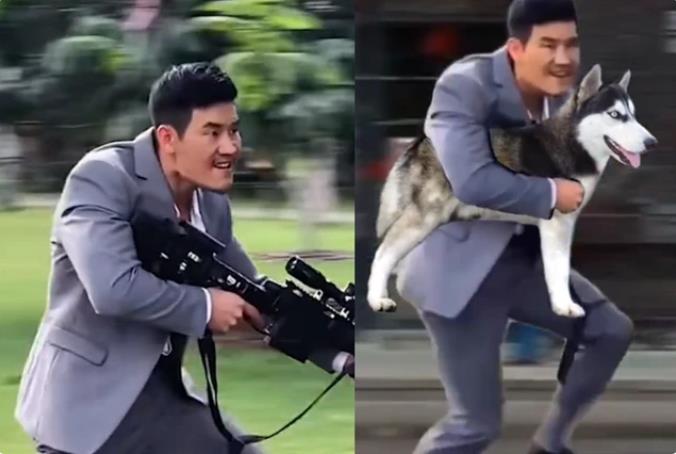 嘎子偷狗表情包_嘎子偷狗gif动图