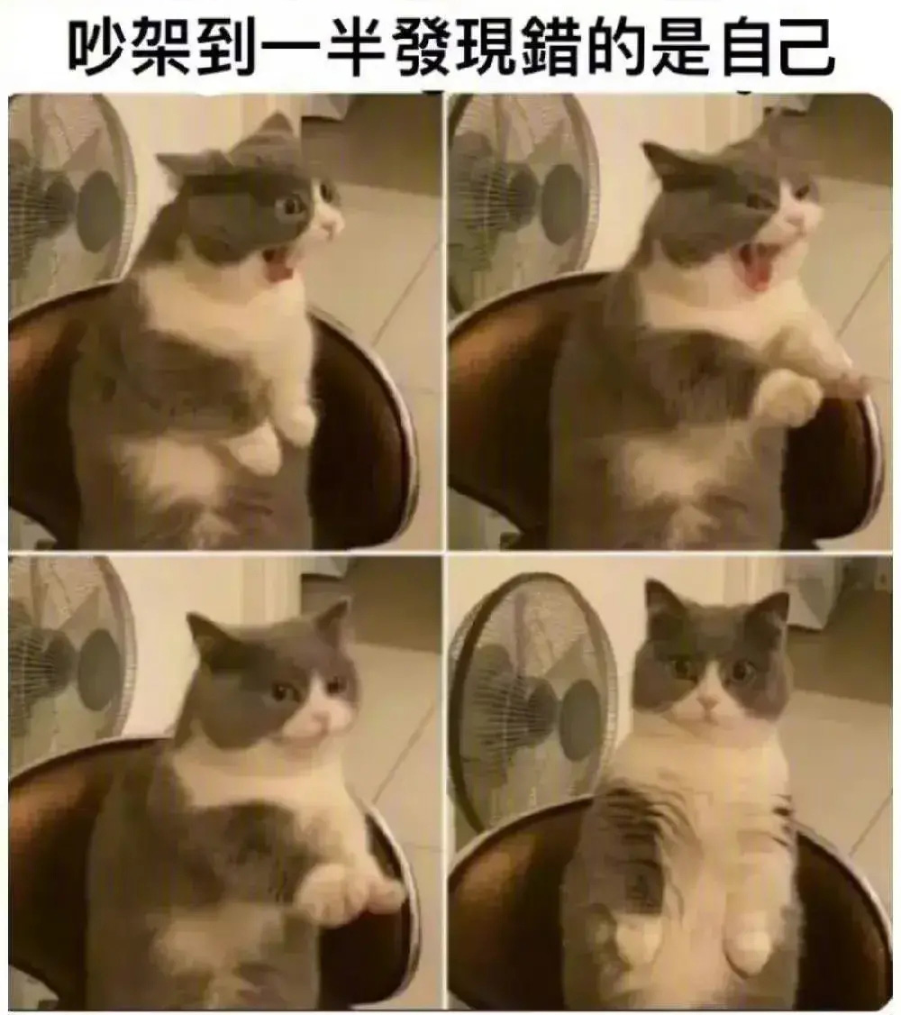 吵架到一半发现错的是自己……