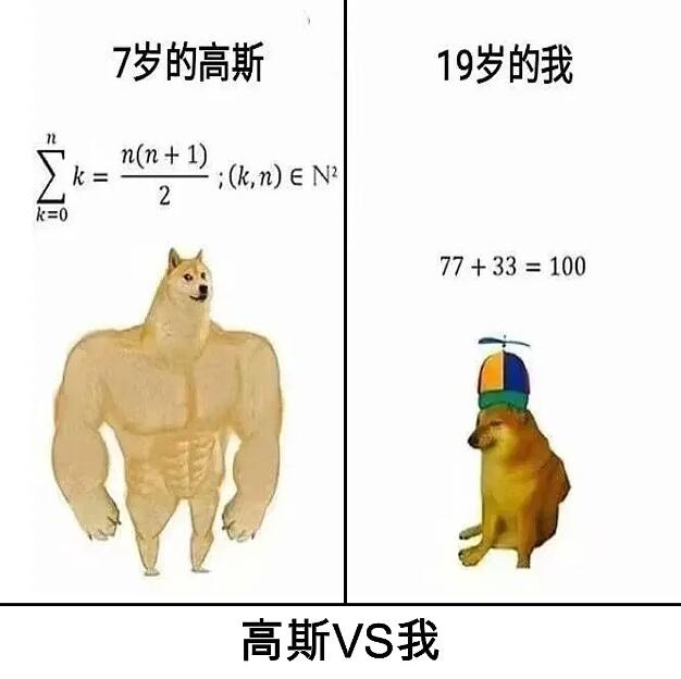 7岁的高斯 VS 19岁的我