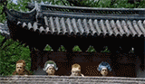 四大才子出场gif表情包—唐伯虎点秋香