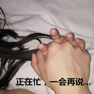 正在忙 一会再说!(在忙表情包手压手)
