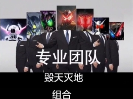 专业团队·毁天灭地表情包_假面骑士